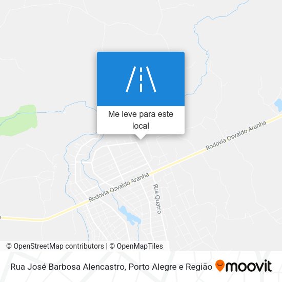 Rua José Barbosa Alencastro mapa