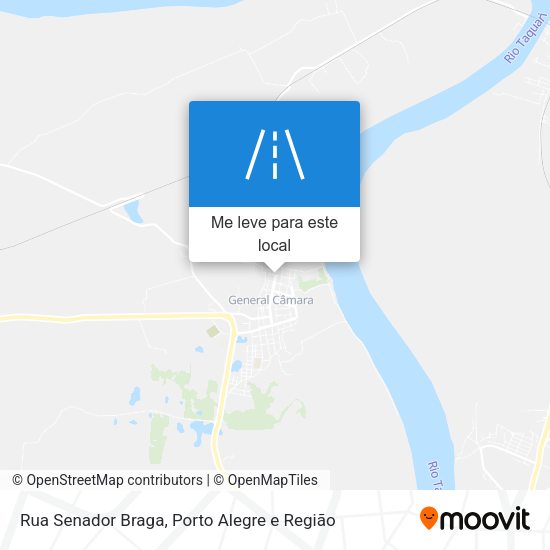 Rua Senador Braga mapa