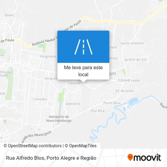 Rua Alfredo Blos mapa