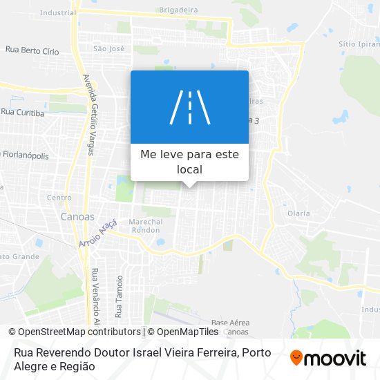 Rua Reverendo Doutor Israel Vieira Ferreira mapa