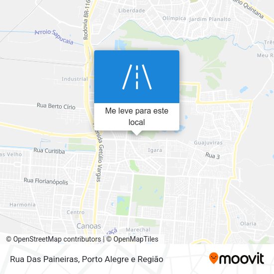 Rua Das Paineiras mapa
