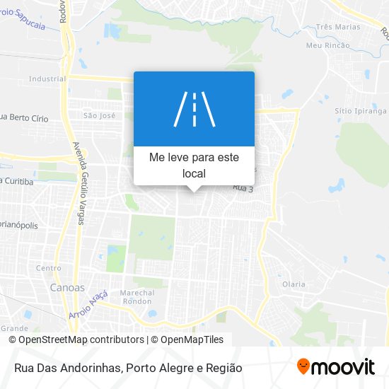 Rua Das Andorinhas mapa