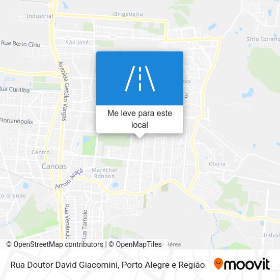 Rua Doutor David Giacomini mapa