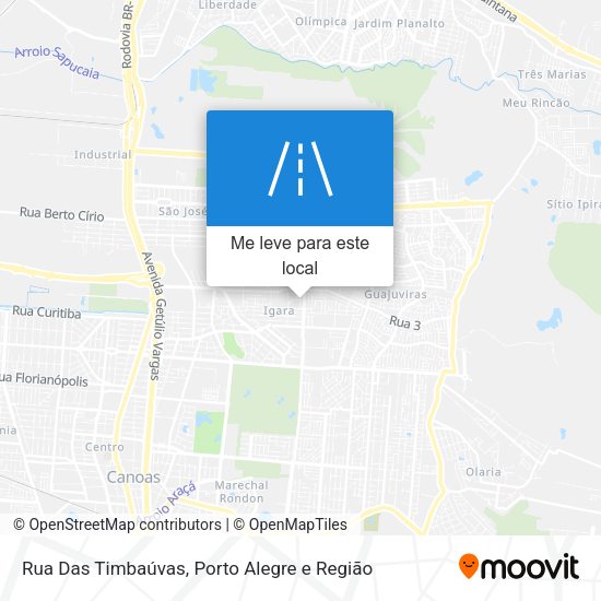 Rua Das Timbaúvas mapa