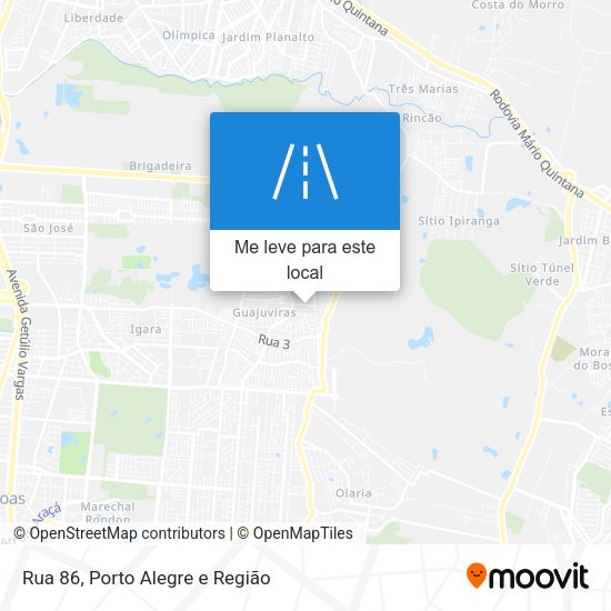 Rua 86 mapa