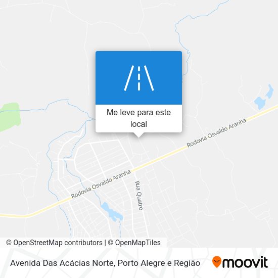 Avenida Das Acácias Norte mapa