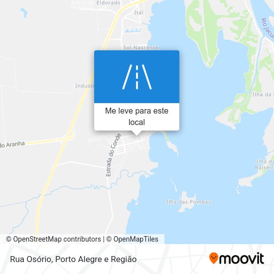 Rua Osório mapa