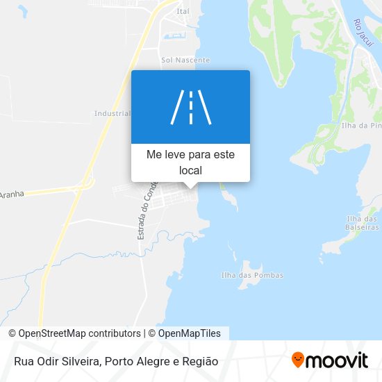 Rua Odir Silveira mapa