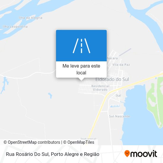 Rua Rosário Do Sul mapa
