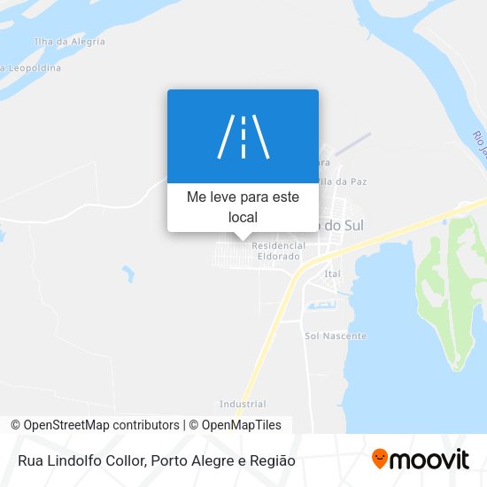 Rua Lindolfo Collor mapa