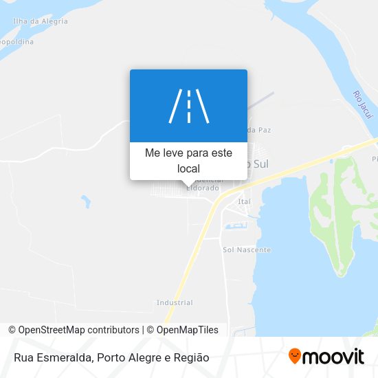 Rua Esmeralda mapa