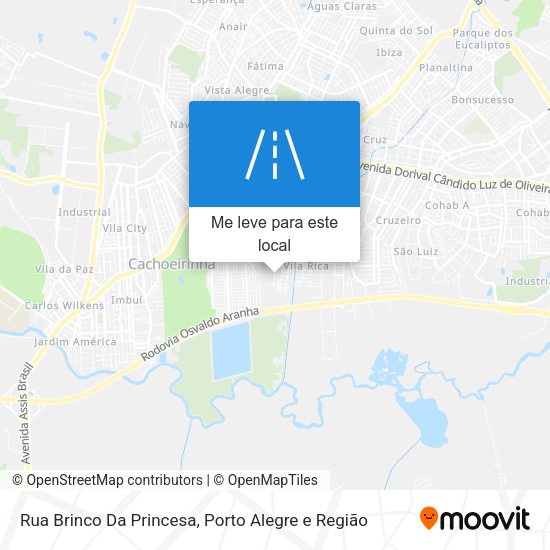 Rua Brinco Da Princesa mapa