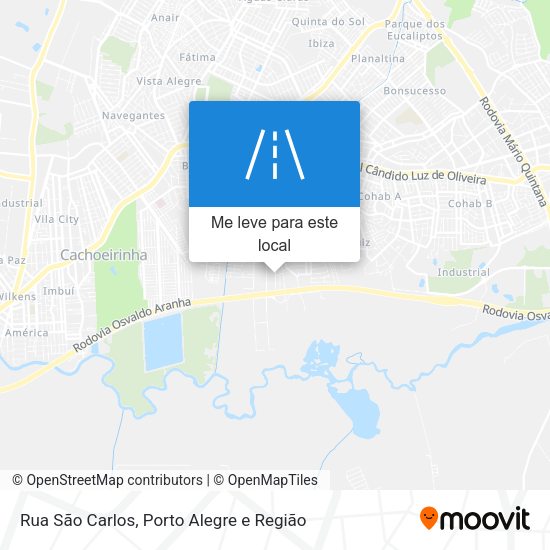Rua São Carlos mapa
