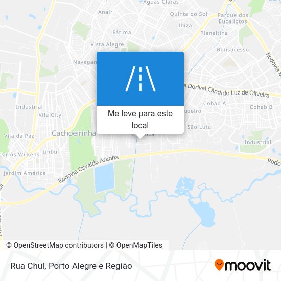 Rua Chuí mapa