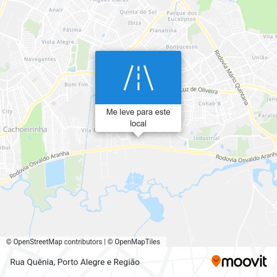Rua Quênia mapa