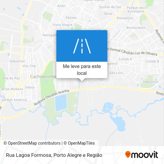 Rua Lagoa Formosa mapa