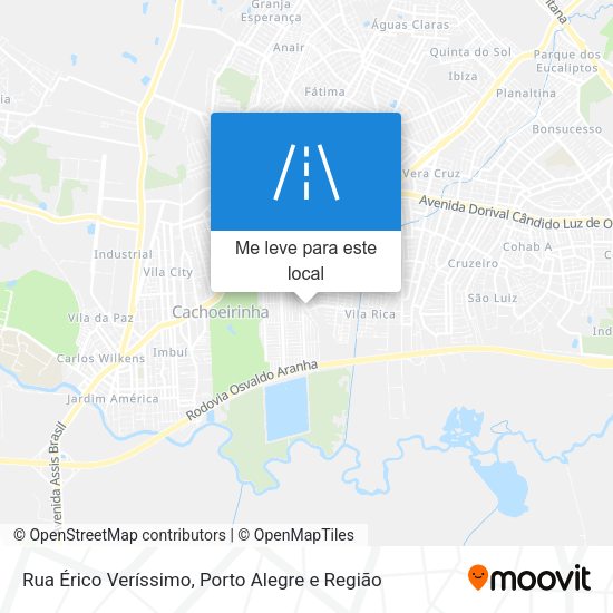 Rua Érico Veríssimo mapa