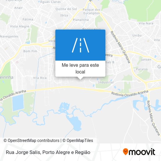 Rua Jorge Salis mapa