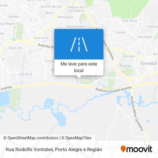 Rua Rodolfo Vontobel mapa