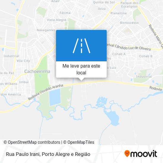 Rua Paulo Irani mapa