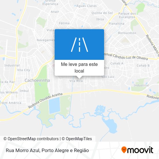 Rua Morro Azul mapa
