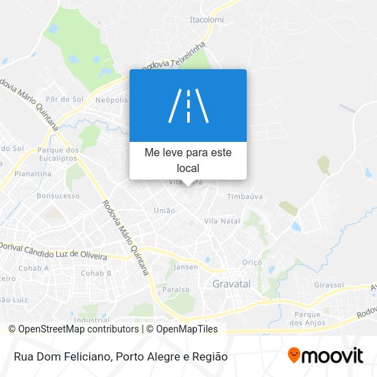 Rua Dom Feliciano mapa