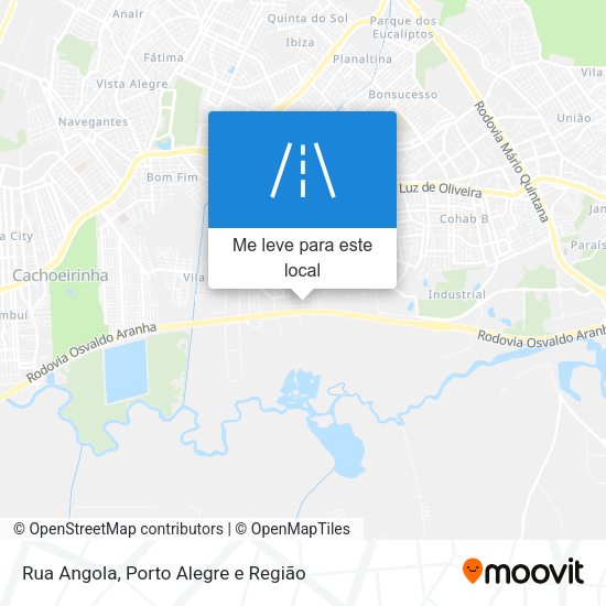 Rua Angola mapa
