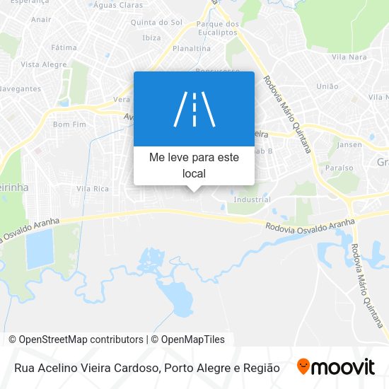Rua Acelino Vieira Cardoso mapa