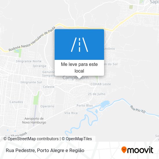 Rua Pedestre mapa