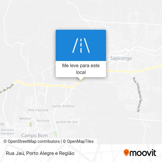 Rua Jaú mapa
