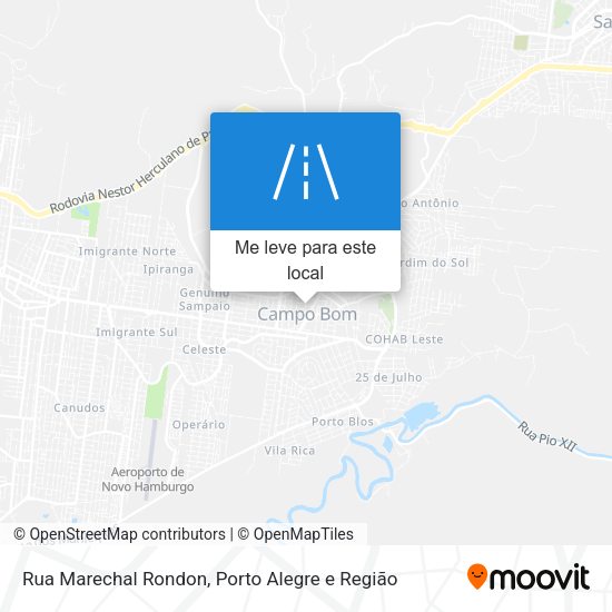Rua Marechal Rondon mapa