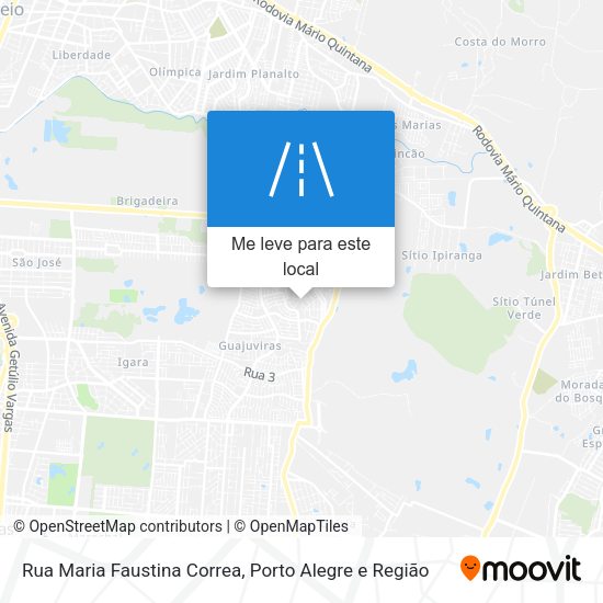 Rua Maria Faustina Correa mapa