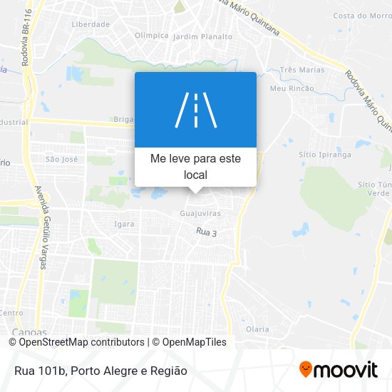 Rua 101b mapa