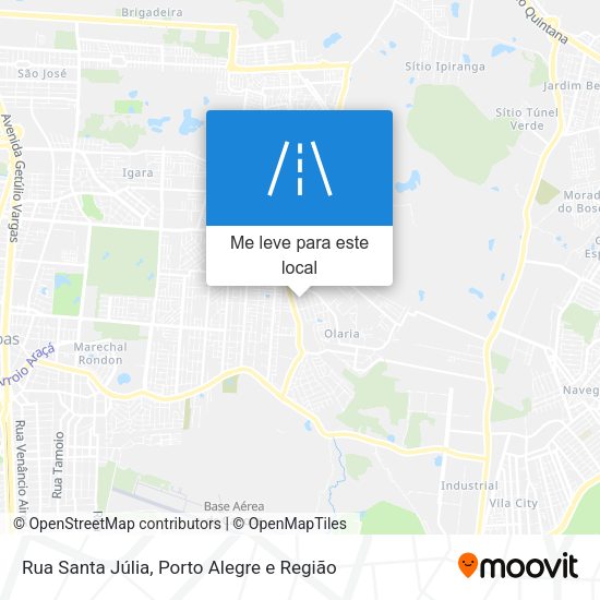Rua Santa Júlia mapa