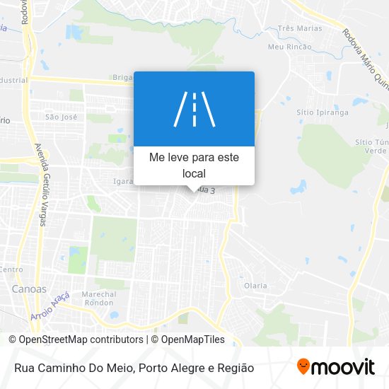 Rua Caminho Do Meio mapa