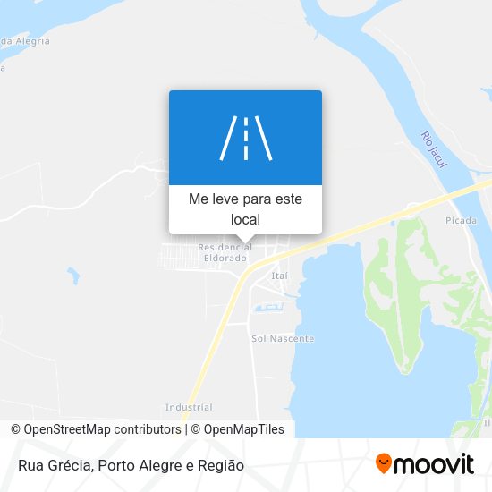 Rua Grécia mapa