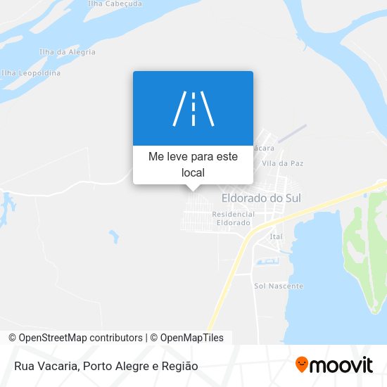 Rua Vacaria mapa