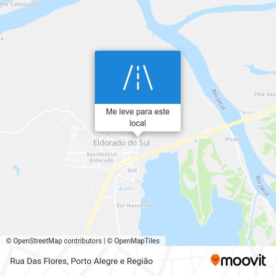Rua Das Flores mapa