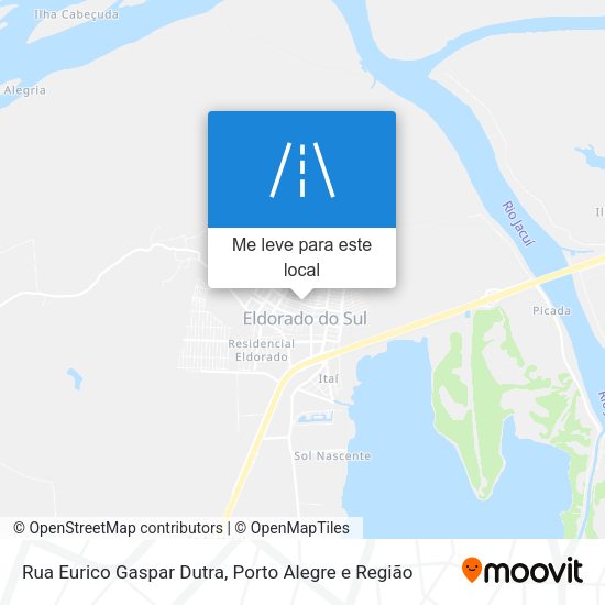 Rua Eurico Gaspar Dutra mapa