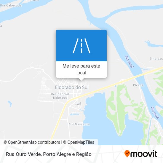 Rua Ouro Verde mapa