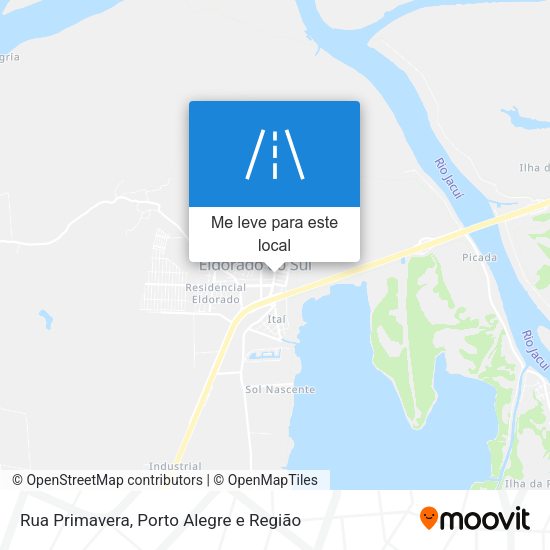 Rua Primavera mapa