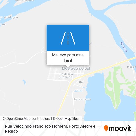 Rua Velocindo Francisco Homem mapa