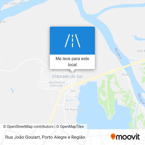 Rua João Goulart mapa