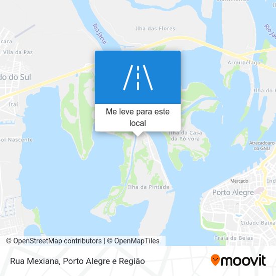 Rua Mexiana mapa