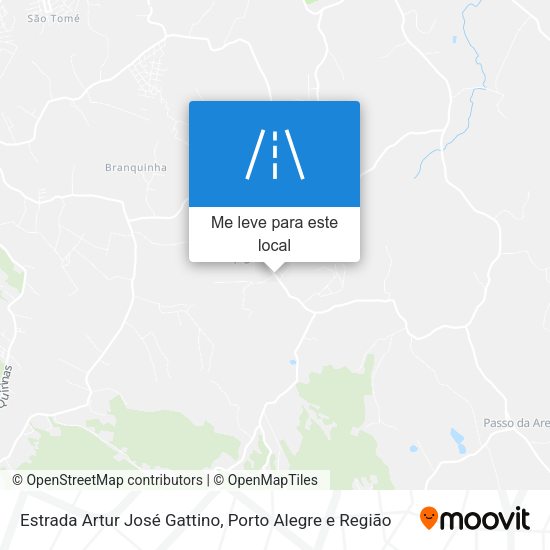 Estrada Artur José Gattino mapa