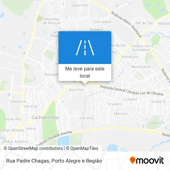 Rua Padre Chagas mapa