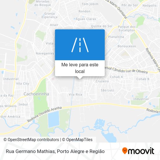 Rua Germano Mathias mapa