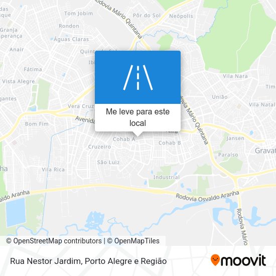 Rua Nestor Jardim mapa