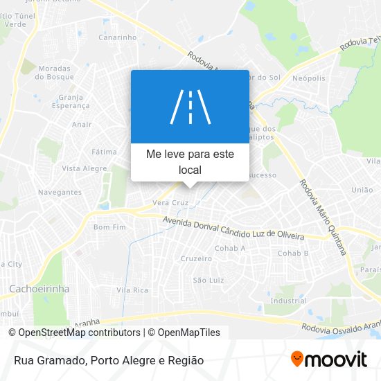 Rua Gramado mapa