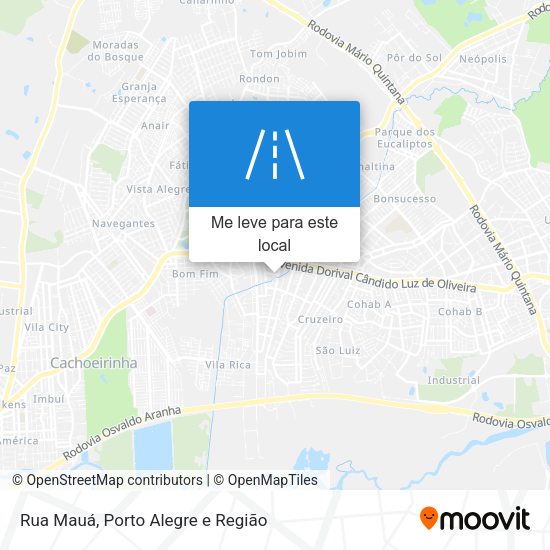 Rua Mauá mapa